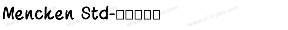 Mencken Std字体转换